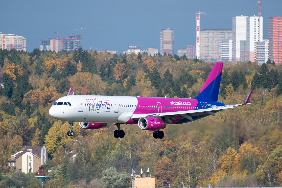 Авиакомпания Wizz Air возобновила рейсы из Пулково в Лондон